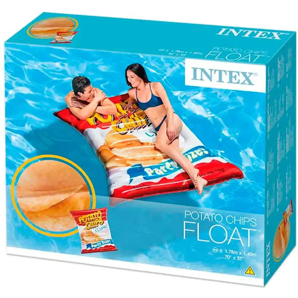 Boia colchão inflável para piscina batata chips 58776 Intex — fotografia 4