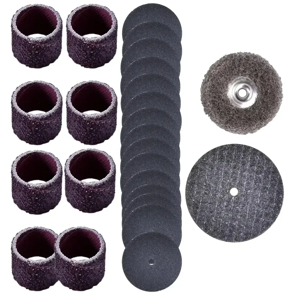 Kit para mini retífica 31 peç para lixar e afiar Dremel — fotografia 9
