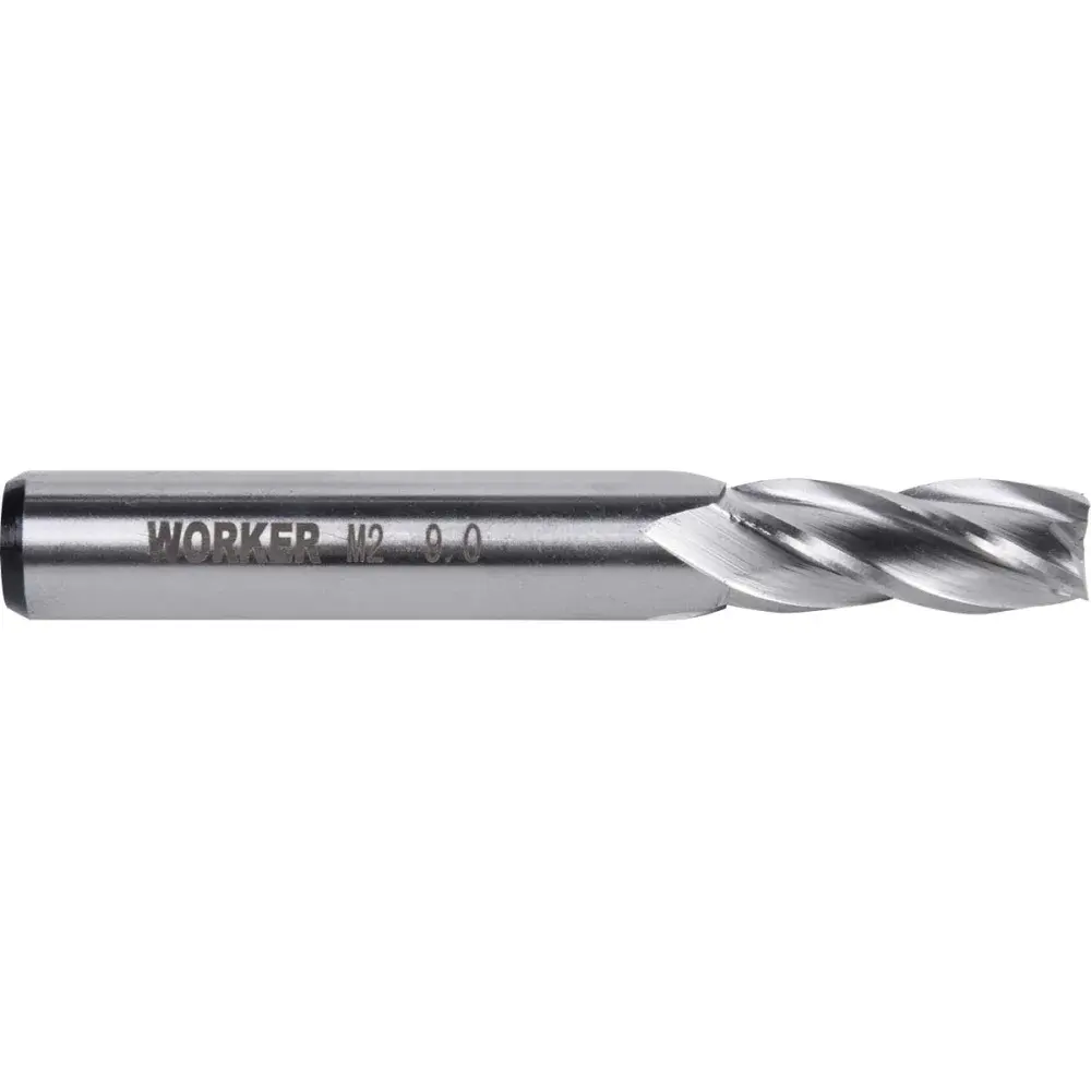 Fresa de topo reto aço rápido 9MM haste 10MM Worker — fotografia de referência
