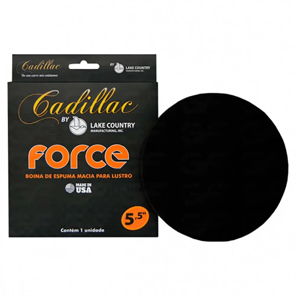 Boina para polimento force 5,5 preta Cadillac
