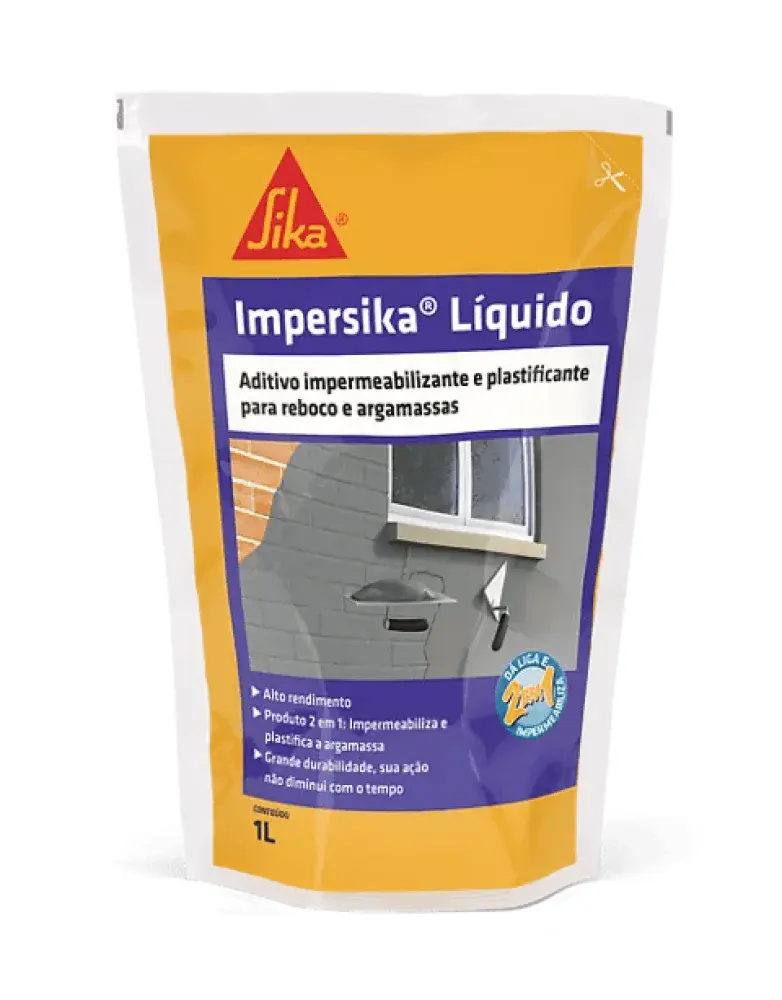 Impersika aditivo líquido impermeabilizante plastificante 1L Sika