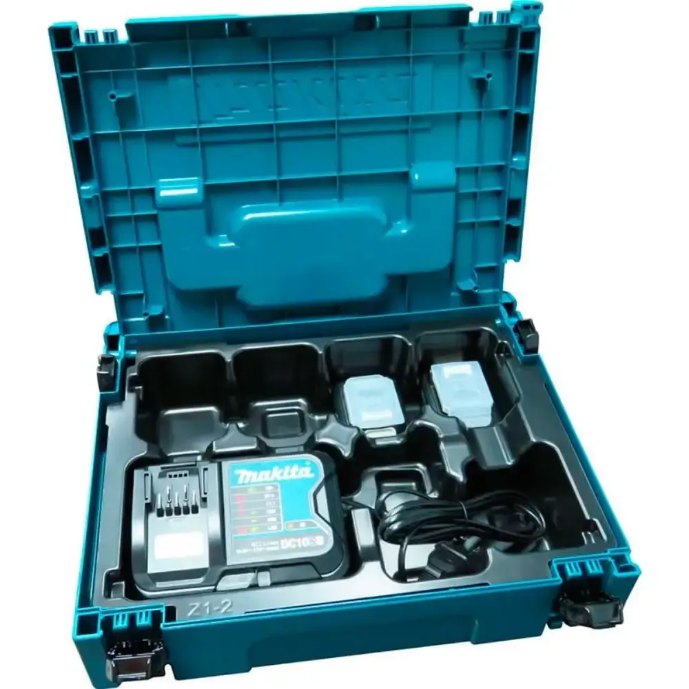 Carregador bivolt 1.5AH a 4.0AH DC10SB com 2 baterias 1,5AH 12V e maleta Makita — fotografia 3