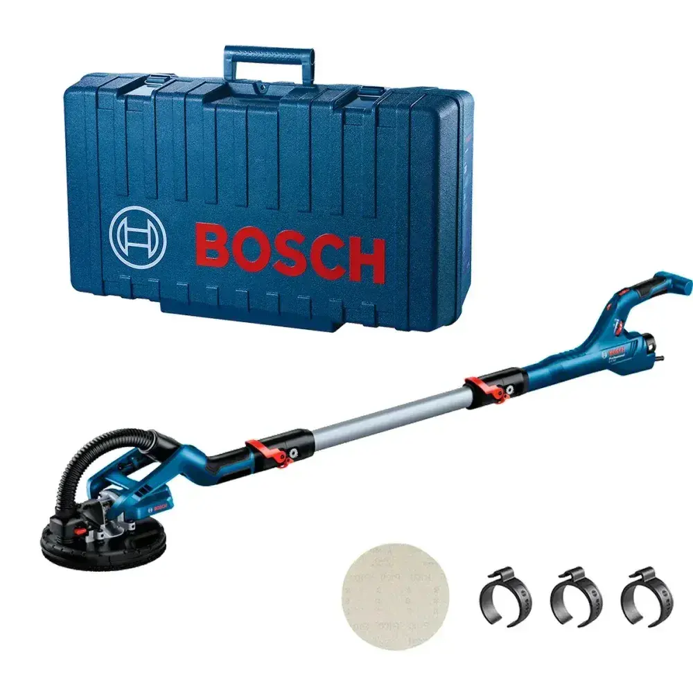 Lixadeira de parede gtr 550 22V + maleta Bosch — fotografia 6