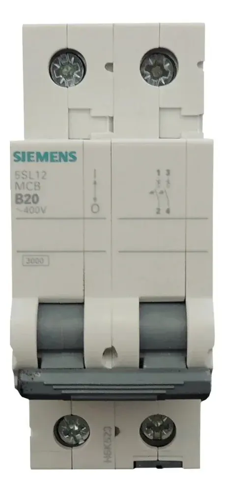 Disjuntor bipolar din curva b 20A Siemens — fotografia 5