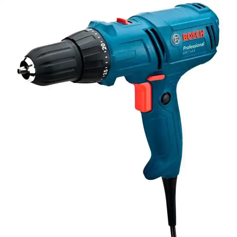 Parafusadeira e furadeira elétrica 3/8 POL 400W GSR 7-14E Bosch + kit de brocas 5 peç 110 V — fotografia 3
