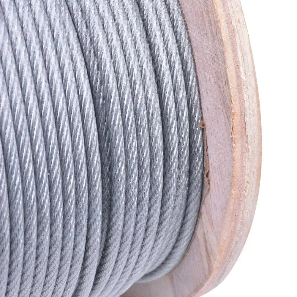 Cabo de aço 6X7 1/8” pvc 100M 3,20MM worker Acerosid — fotografia 8