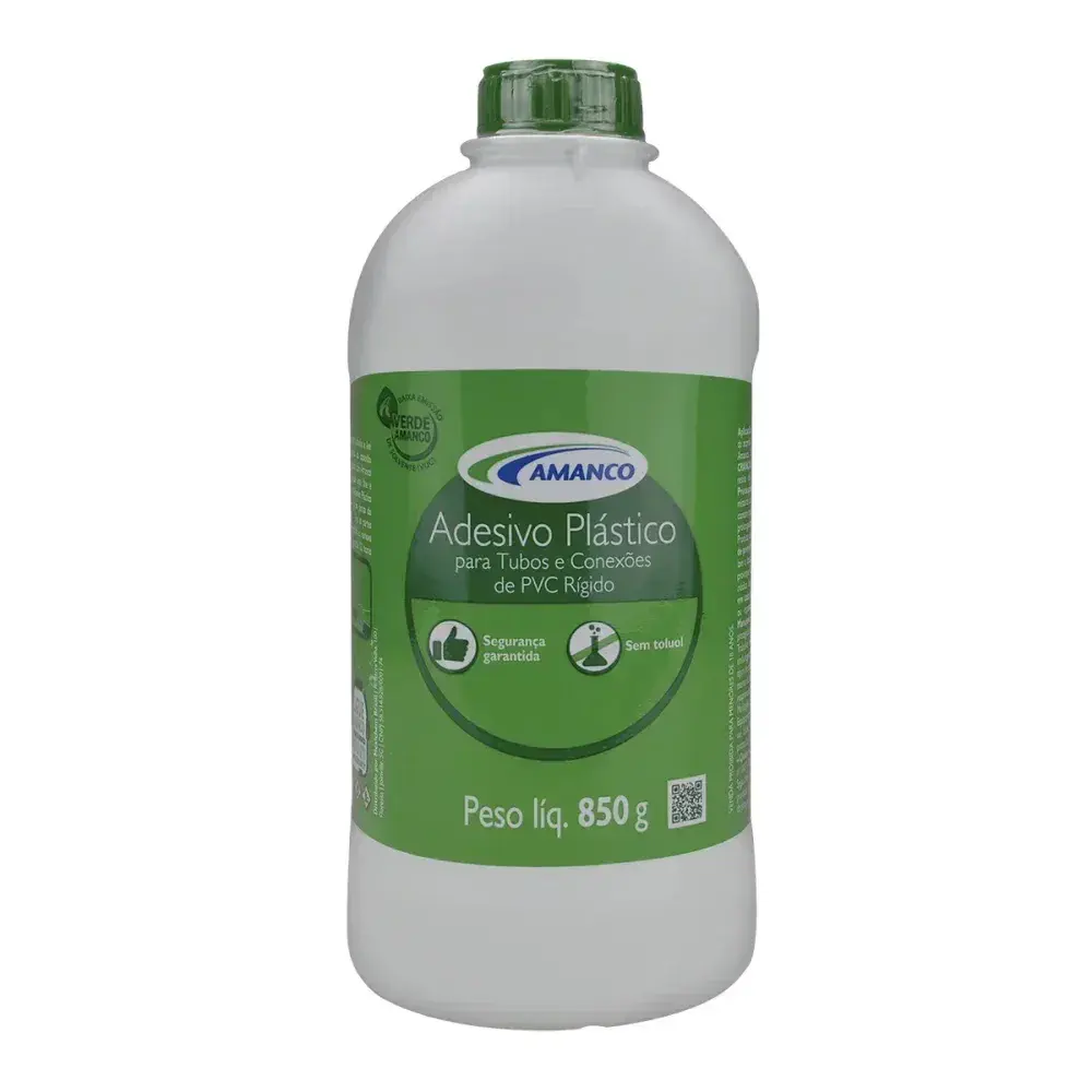Adesivo plástico para pvc transparente 850G Amanco — fotografia 2