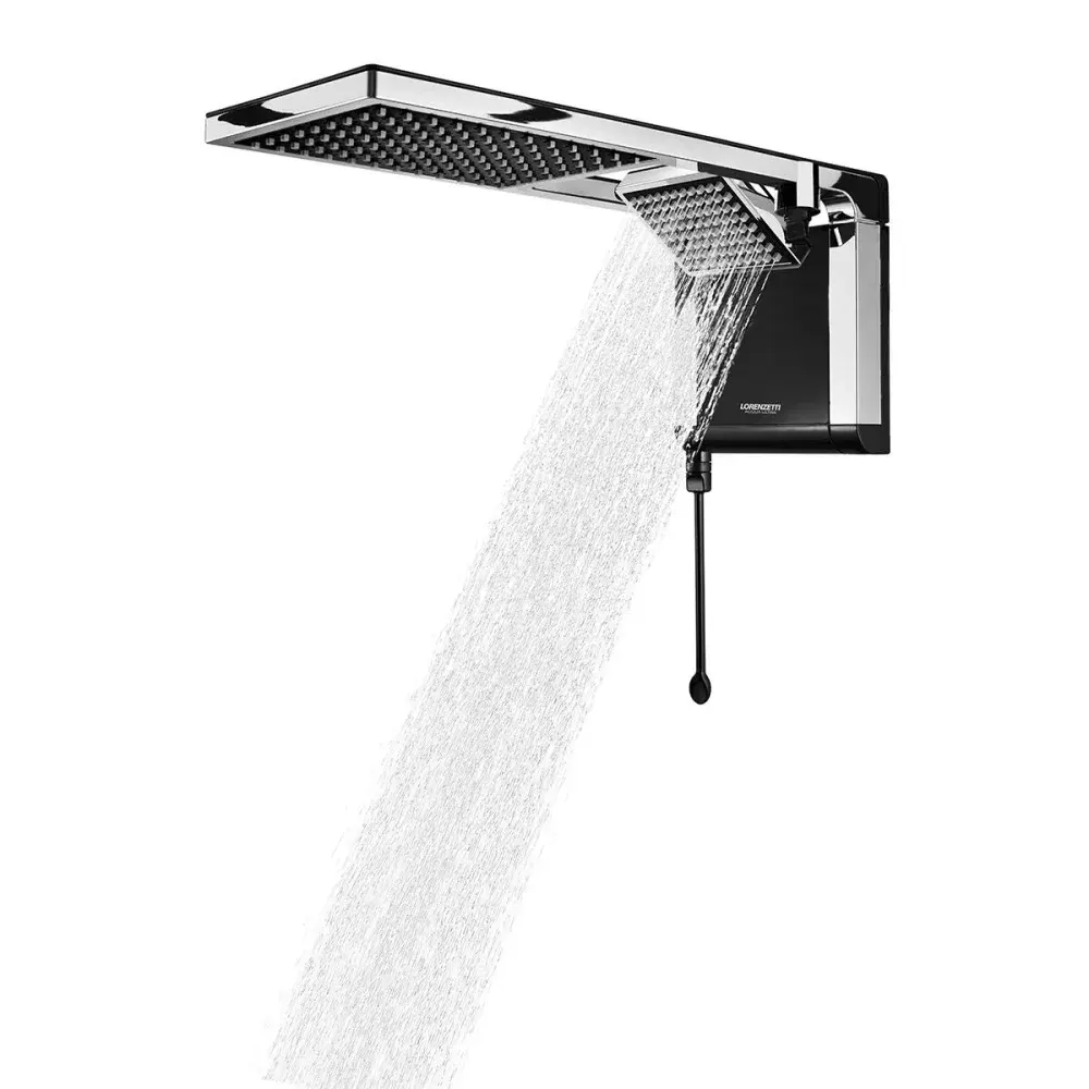 Chuveiro acqua duo flex 127V 5500W preto/cromado lorenzetti Lorenzetti Duchas — fotografia 3