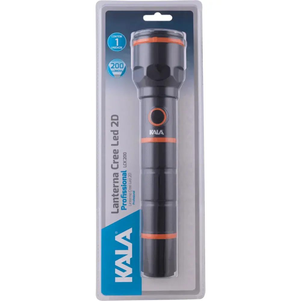 Lanterna modelo cree led profissional 2 pilhas d da Kala — fotografia 7