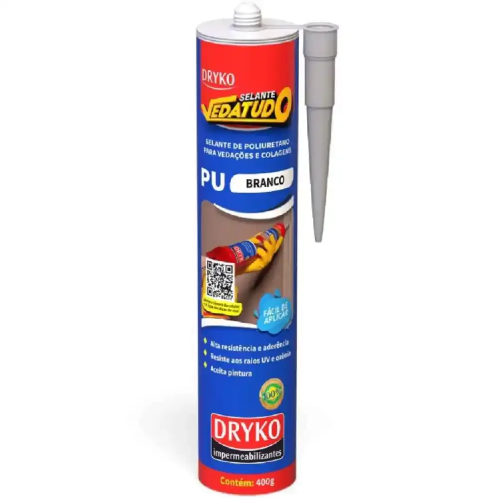 Selante Vedatudo PU 400 g Branco DRYKO — fotografia de referência