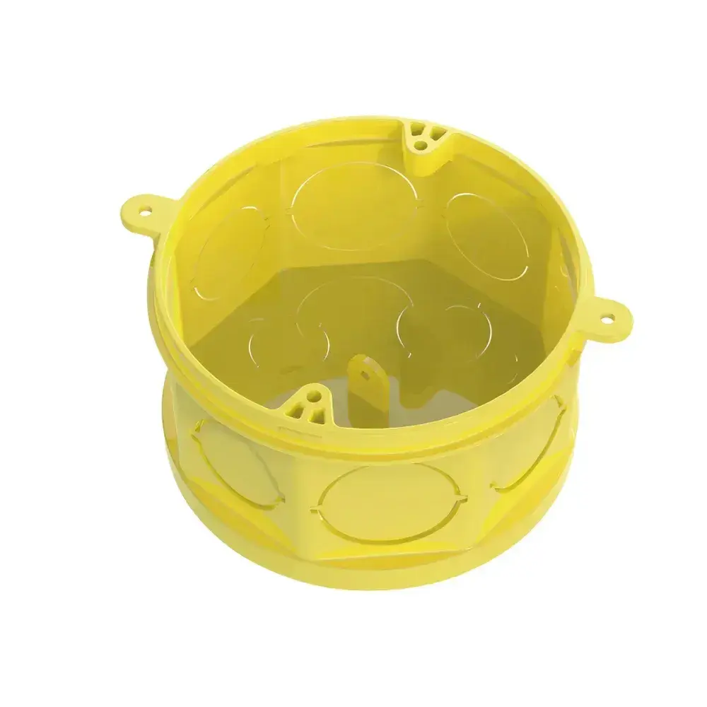 Caixa de luz 4X4 octogonal tigreflex amarelo Tigre — fotografia de referência