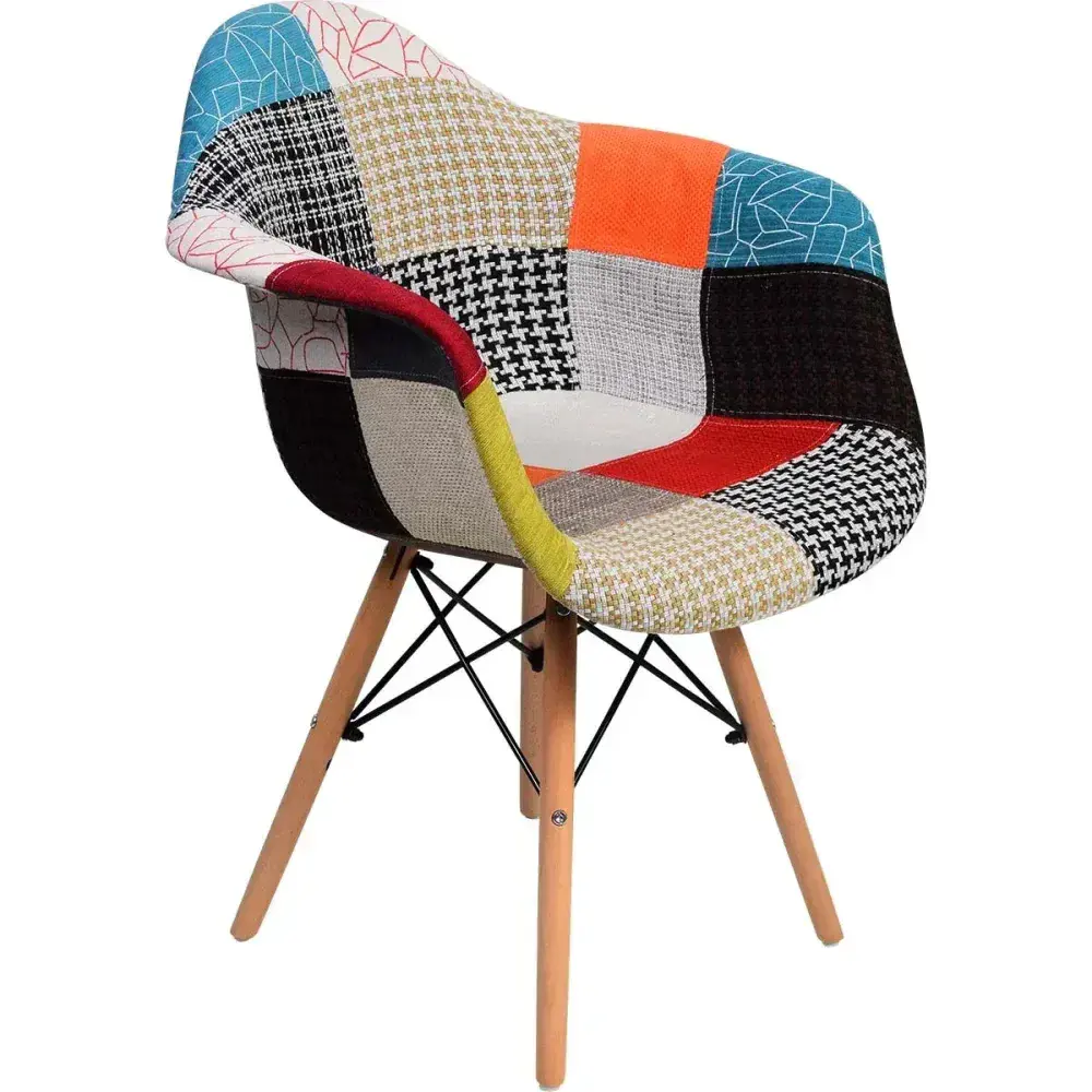 Cadeira eiffel estofada em concha multicolorida 110KG Kala — fotografia 7