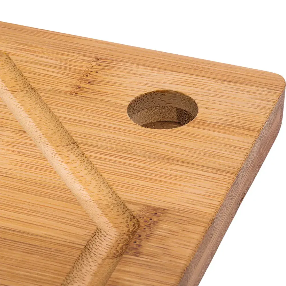 Tábua retangular de bambu 35X25CM sem afiador Kala — fotografia 8