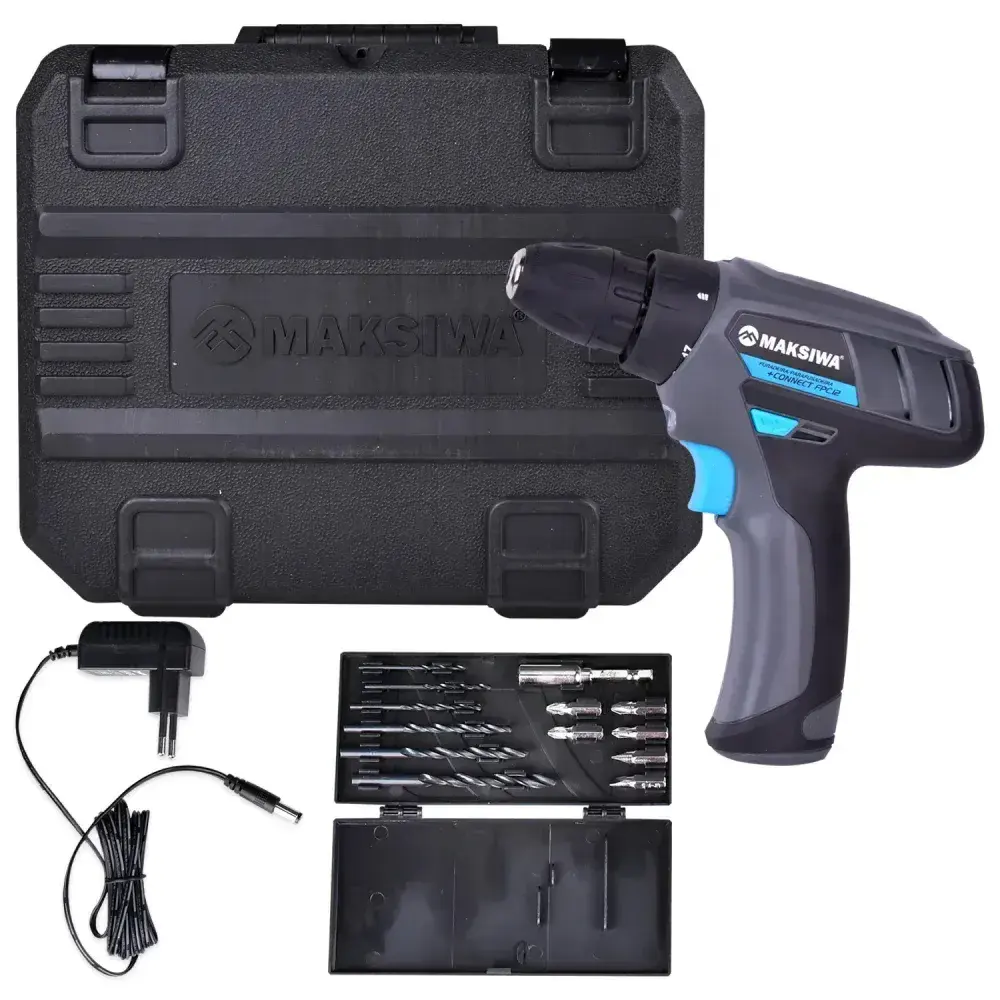 Furadeira/parafusadeira 10MM 12V bivolt Maksiwa — fotografia 6