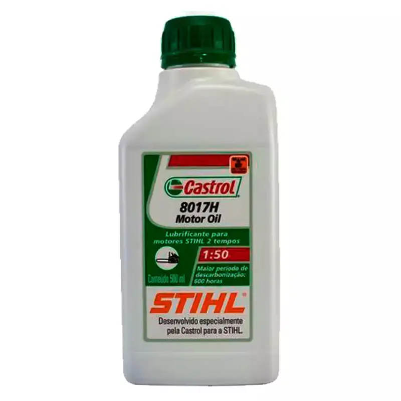 Óleo castrol Stihl 8017 2 tempos 500 ml original 10 unidades — fotografia 2