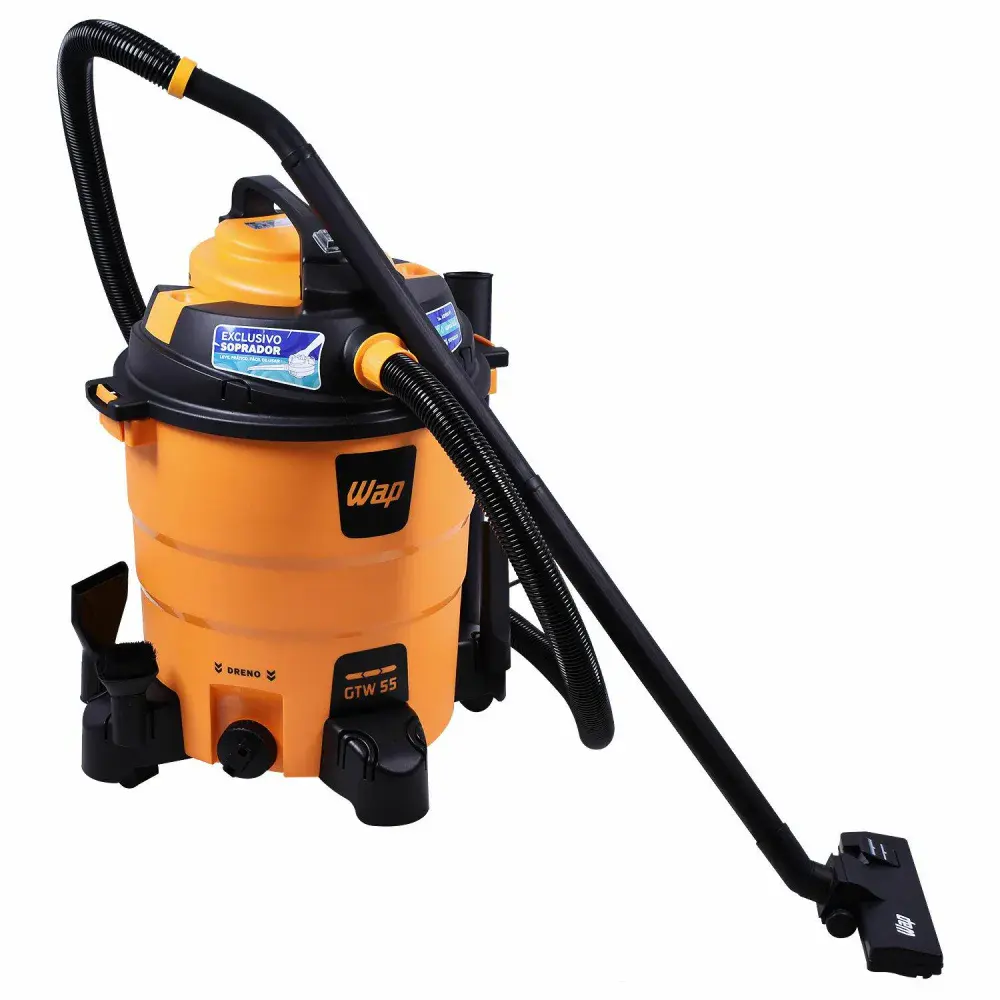 Soprador e aspirador de pó e água 1600W 55L 220V GTW55 Wap