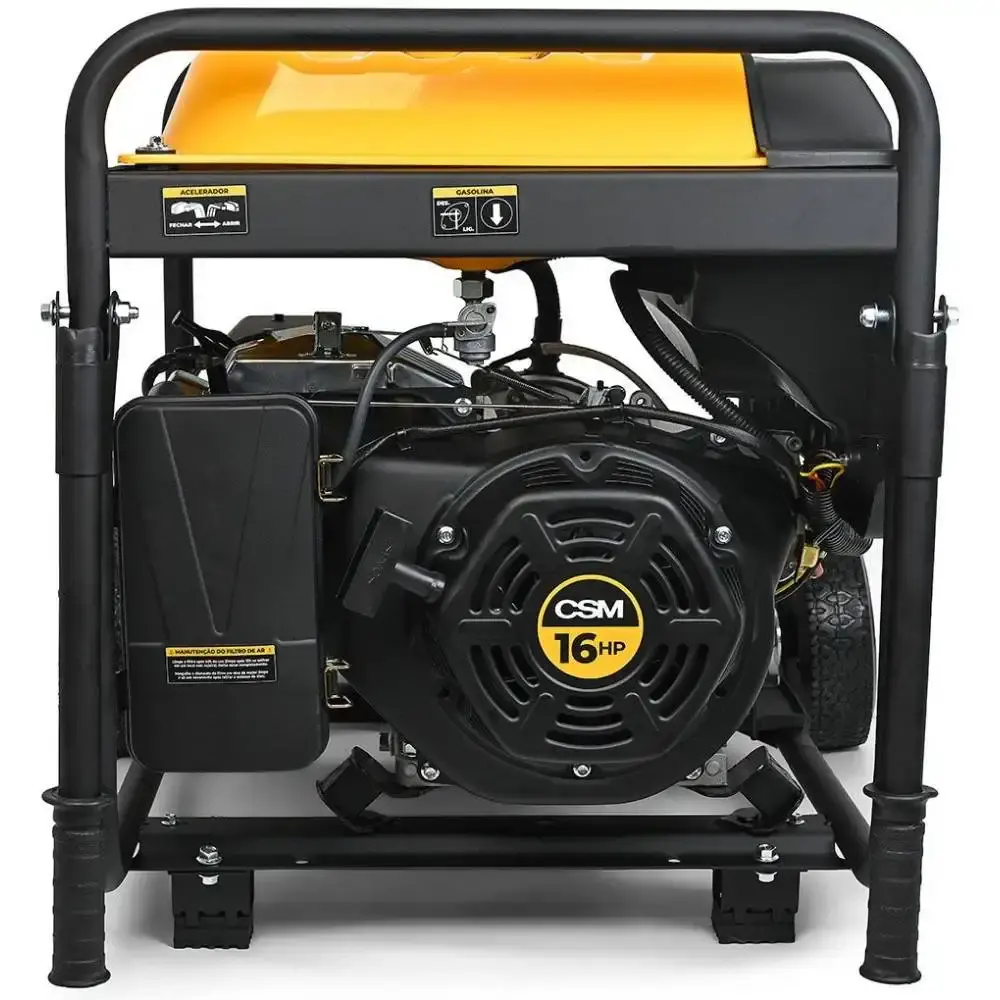 Gerador portátil a gasolina 7 KVA 16HP 110/220V GMX8000E CSM — fotografia 2