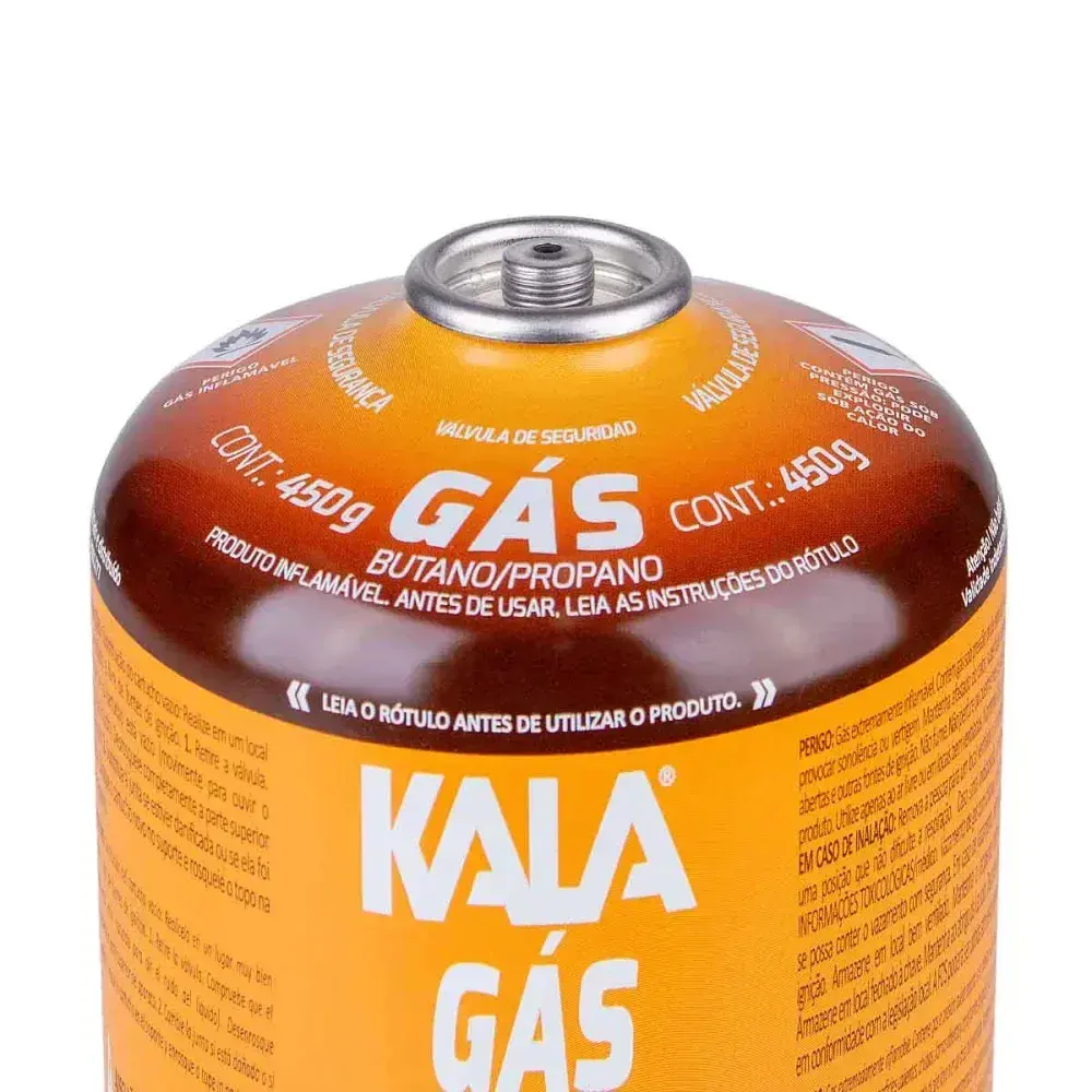 Cartucho de gás 450G com válvula de segurança Kala — fotografia 6