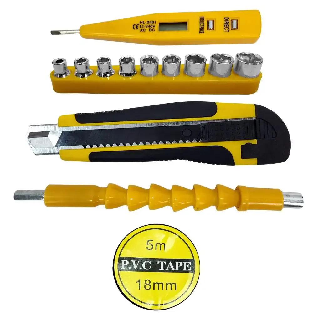 Parafusadeira furadeira bateria 21V com impacto, maleta, 2 baterias e kit 136 peças bivolt Evald — fotografia 6