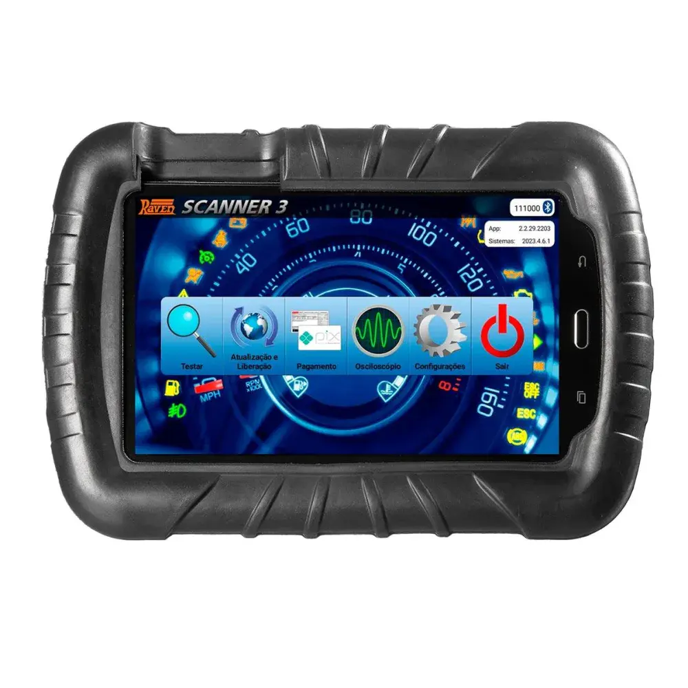 Scanner 3 scope pro diagnostico de injeção eletrônica e kit diesel leve Raven — fotografia 5