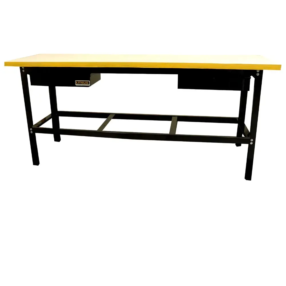 Bancada 2 Gavetas Desmontável 90 x 60 x 200 cm para Oficina BLM-2000 LYNUS — fotografia de referência