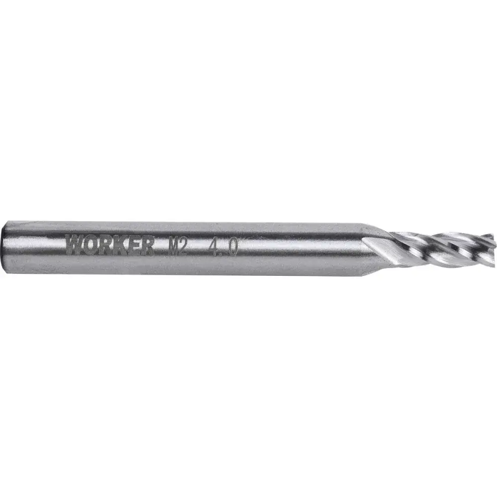 Fresa de topo reto aço rápido 4MM haste 6MM Worker — fotografia de referência