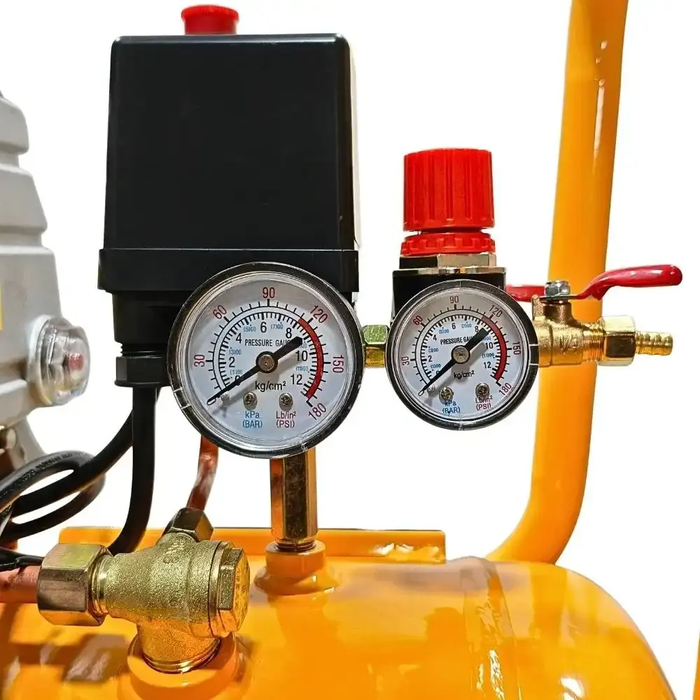 Compressor portátil lub 8,6 pés 2HP 50L com kit 5 peças evald tractor Compbrasil 110 V — fotografia 7