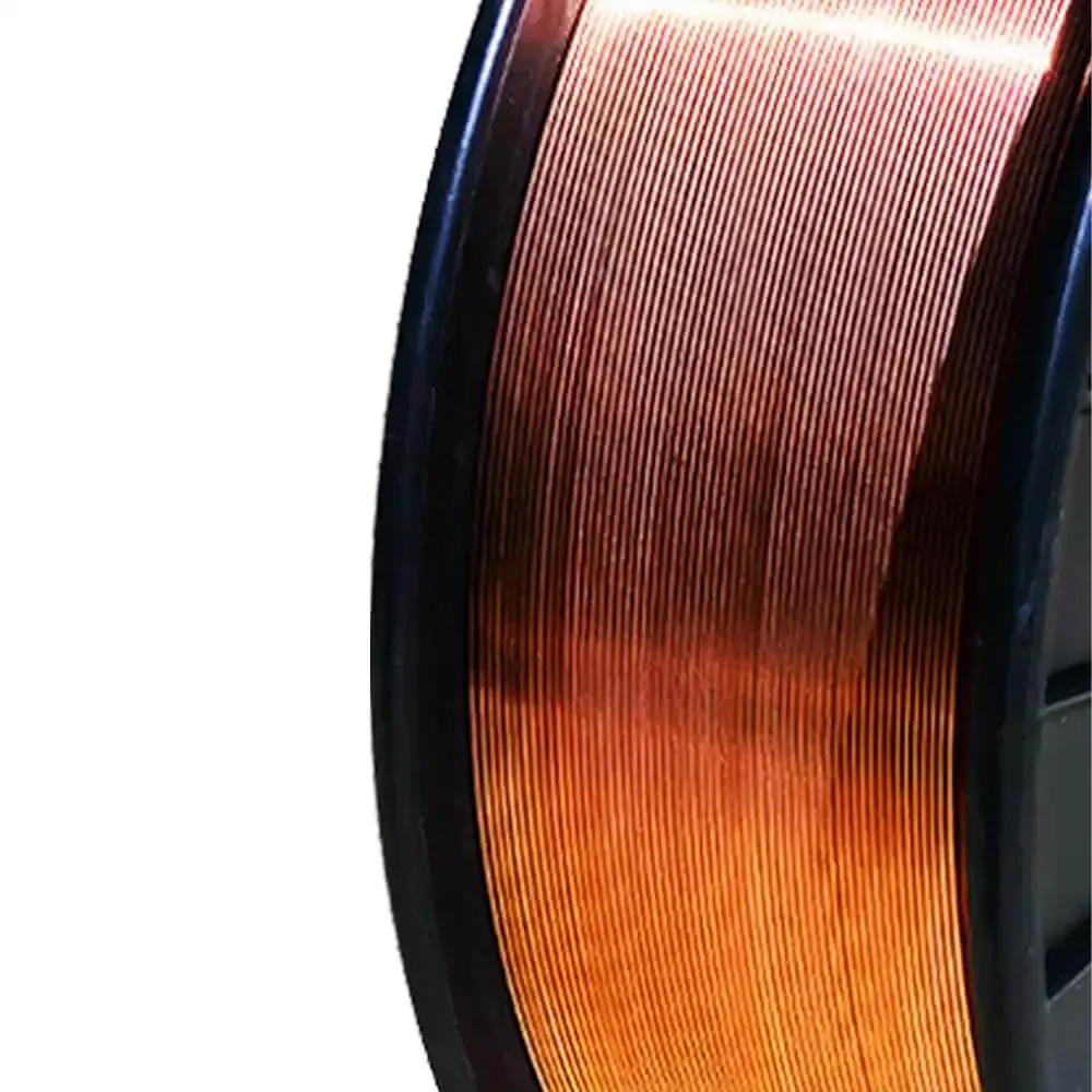 Arame para solda mig 0.8 MM rolo plástico 15 KG ER70S-6 brax — fotografia 3