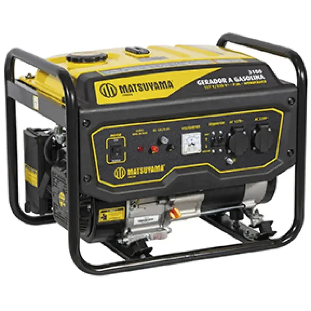 Gerador a gasolina 3100 partida manual 127/220V da Matsuyama — fotografia 3
