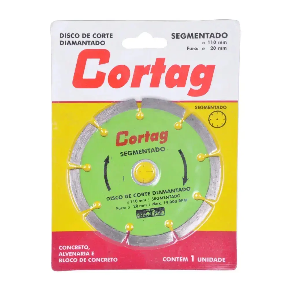 Disco diamantado segmentado 110MMX20MM Cortag — fotografia 8
