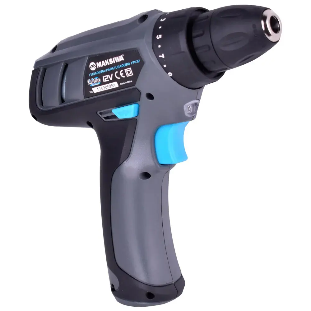 Furadeira/parafusadeira 10MM 12V bivolt Maksiwa — fotografia 3