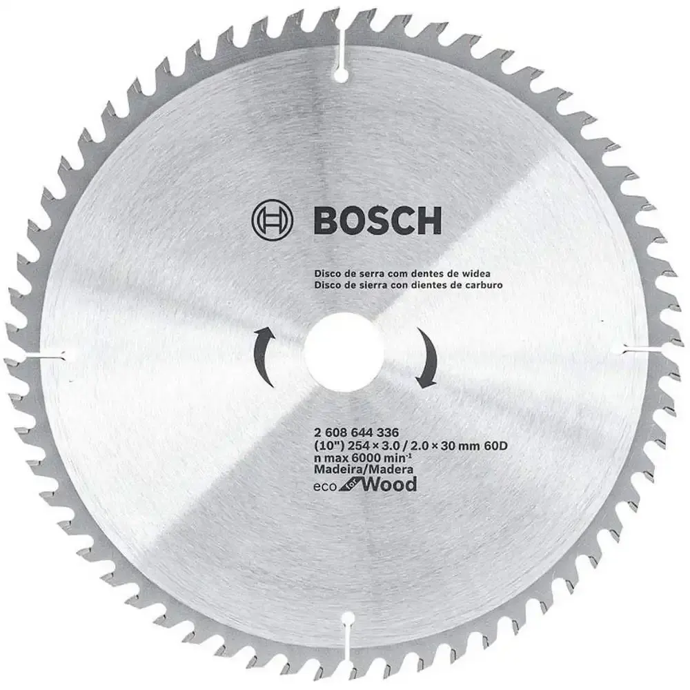 Disco de Serra Circular ECO 254 x 30 MM 60 Dentes BOSCH — fotografia de referência