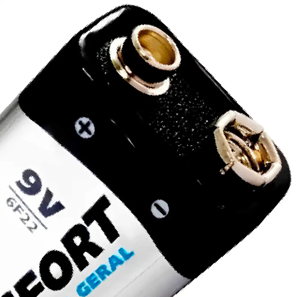 Bateria 9V longa duração uso geral 6312 com 4 uni Brasfort — fotografia 5