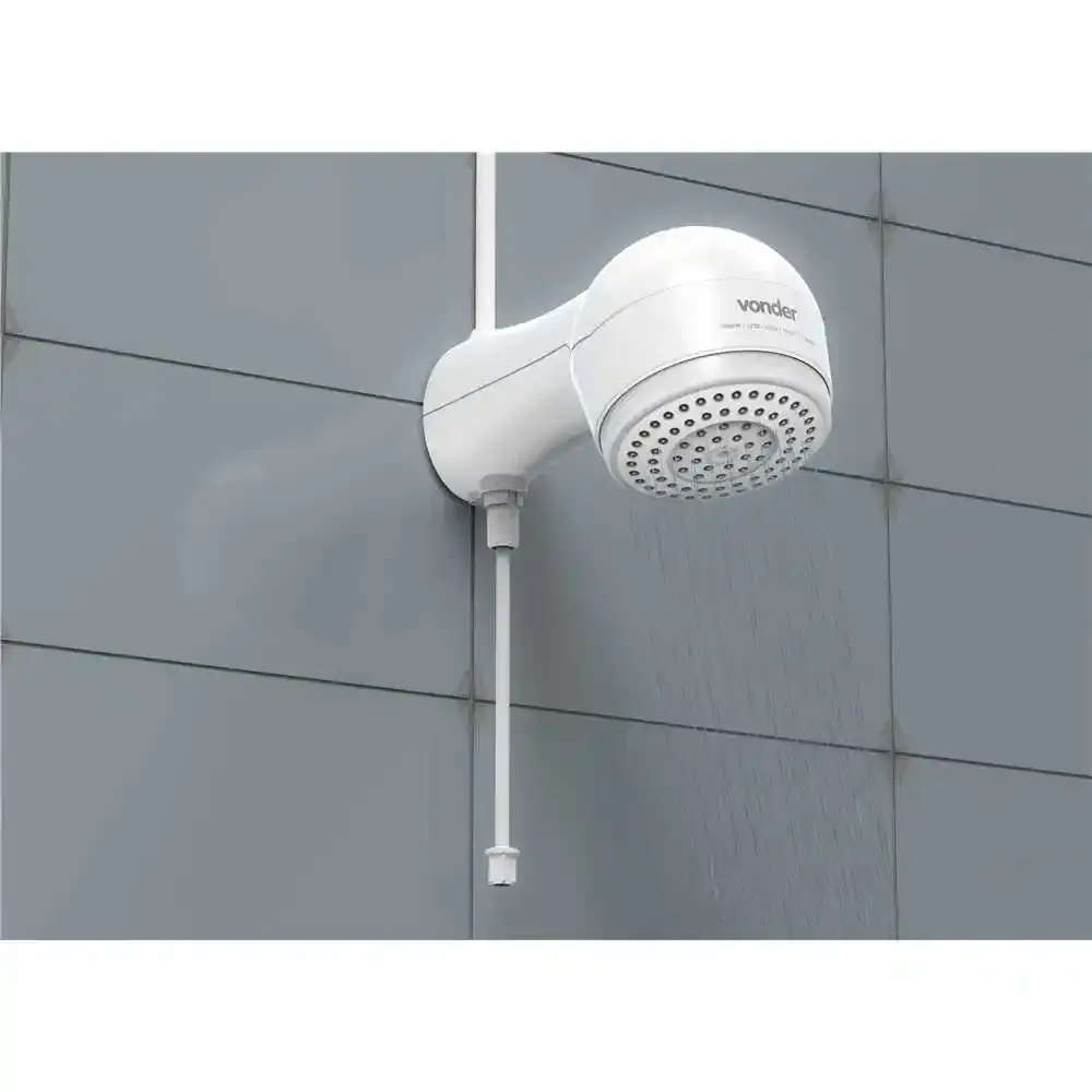Ducha eletrônica 7500W 220V branca Vonder — fotografia 5