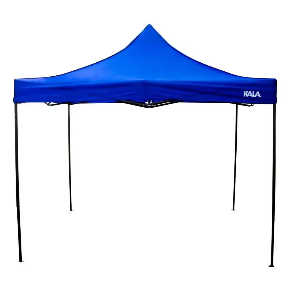 Tenda gazebo dobrável pagoda 3X3M azul altura regulável 327998 Kala — fotografia de referência