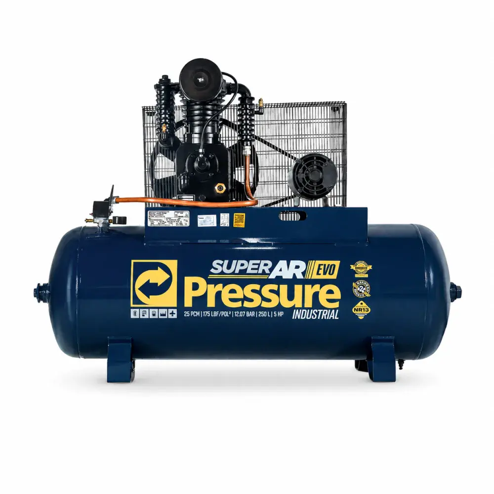 Compressor de ar evo 25PCM 250L 220/380VT Pressure — fotografia de referência