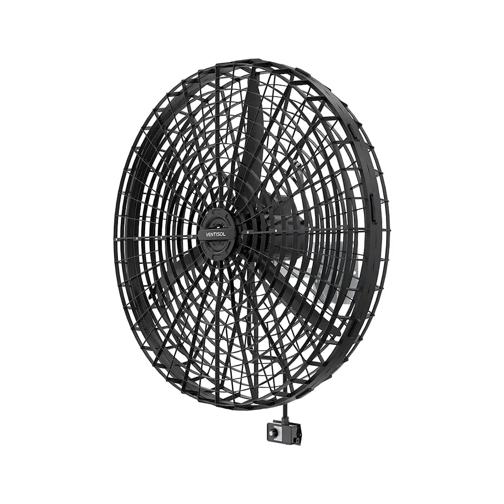 Ventilador de parede fixo 1M 220V preto Ventisol — fotografia 6