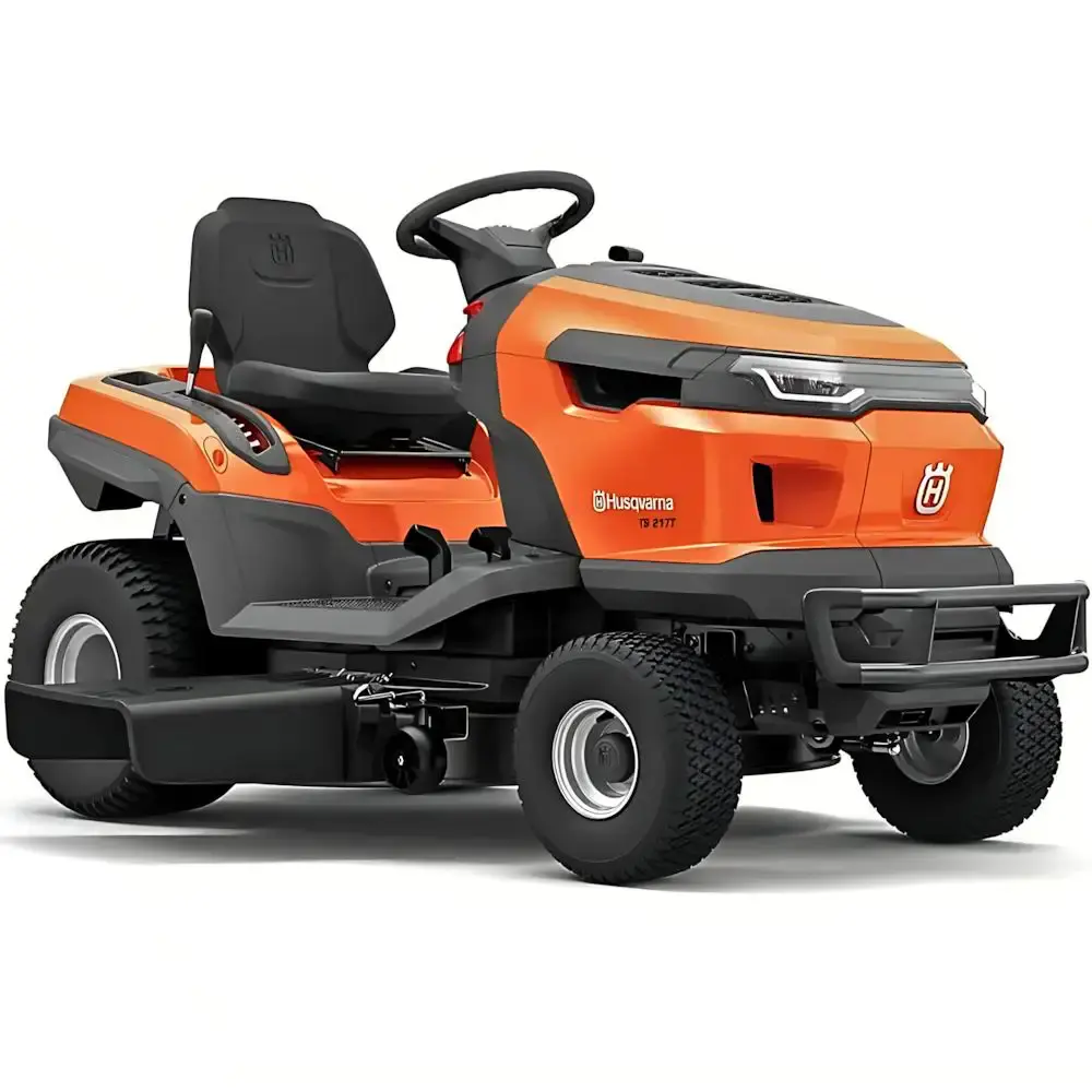 Trator cortador de grama gasolina 19 HP 4T corte 108 CM TS217TM Husqvarna — fotografia de referência