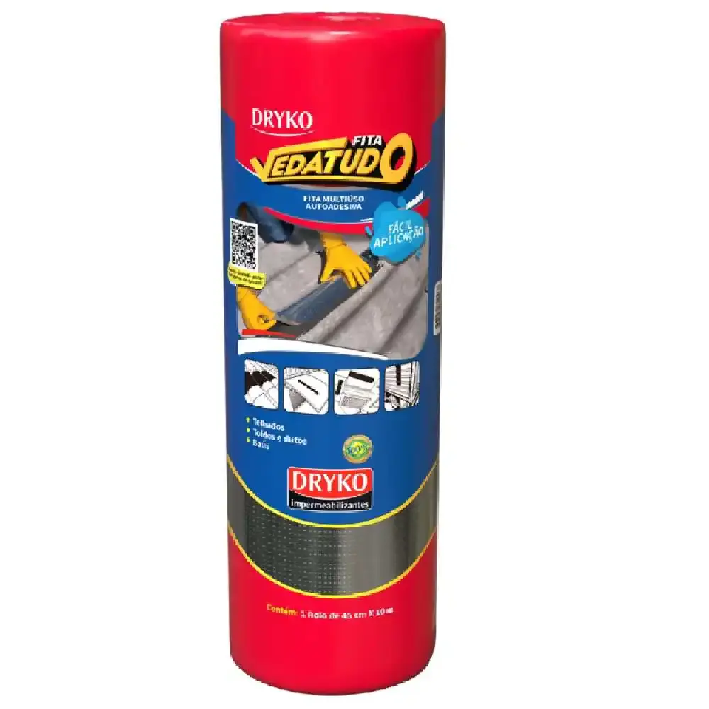 Fita Autoadesiva Asfáltica Vedatudo 45 CM x 10 Metros DRYKO — fotografia de referência