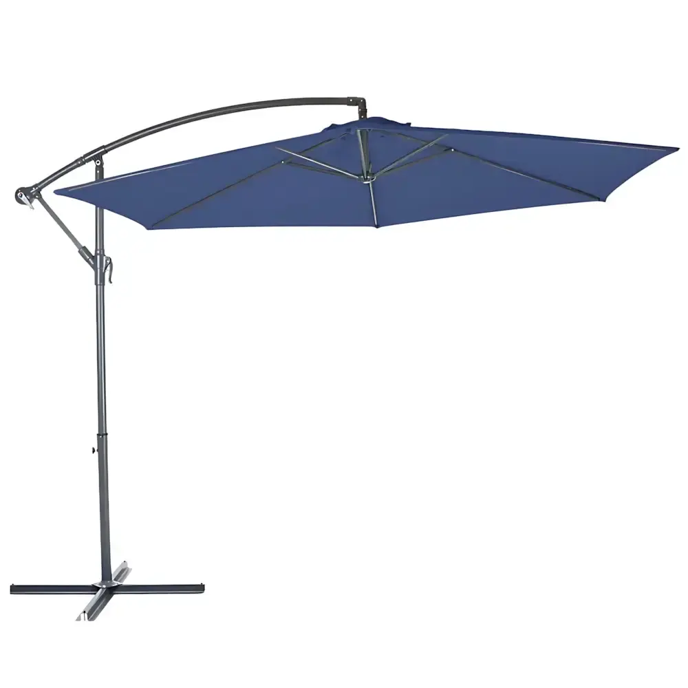 Ombrelone suspenso bora bora azul 3 metros com base Mor — fotografia de referência