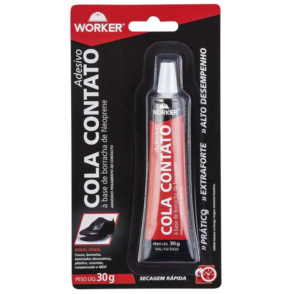 Adesivo cola contato Worker 30G — fotografia de referência