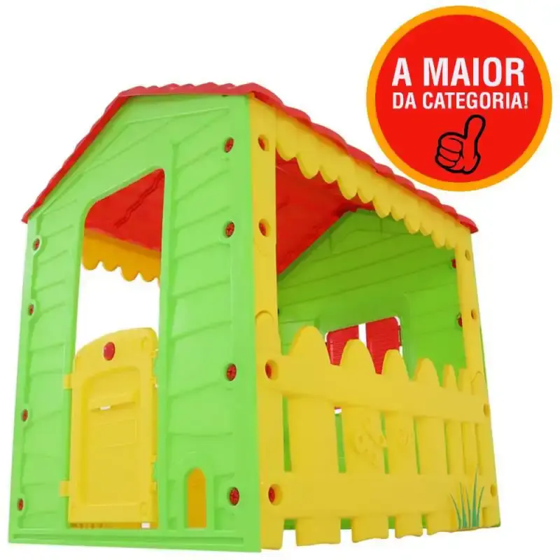 Casinha de brinquedo infantil fazendinha my little farm BEL + mini kit — fotografia 4