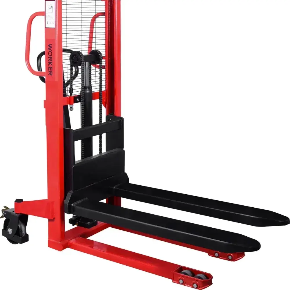 Empilhadeira manual dupla 500KG Worker — fotografia 9
