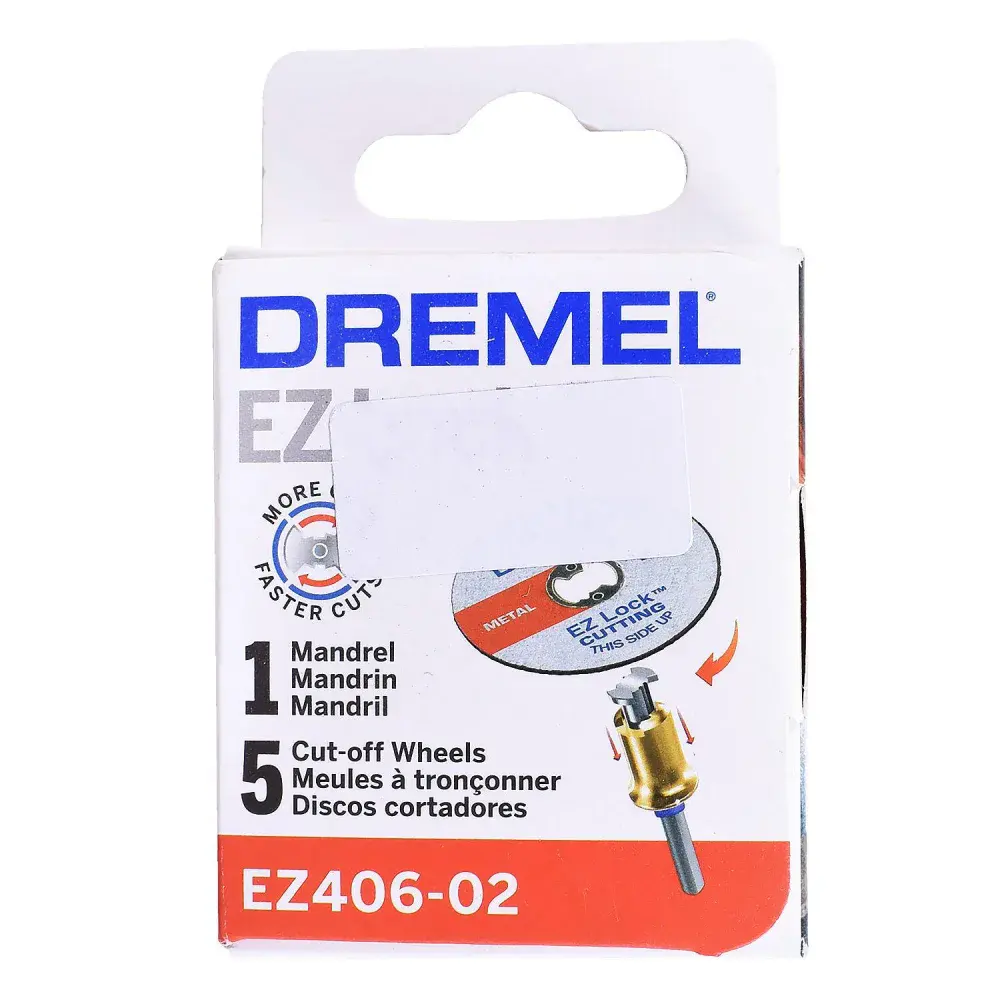Kit jogo de discos de corte e adaptador ez lock EZ406 Dremel — fotografia 4