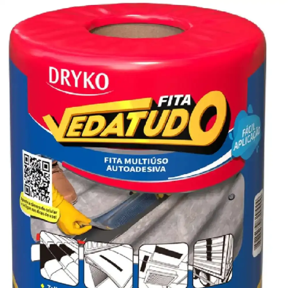 Fita Autoadesiva Asfáltica Vedatudo 20 CM x 10 Metros DRYKO — fotografia 3