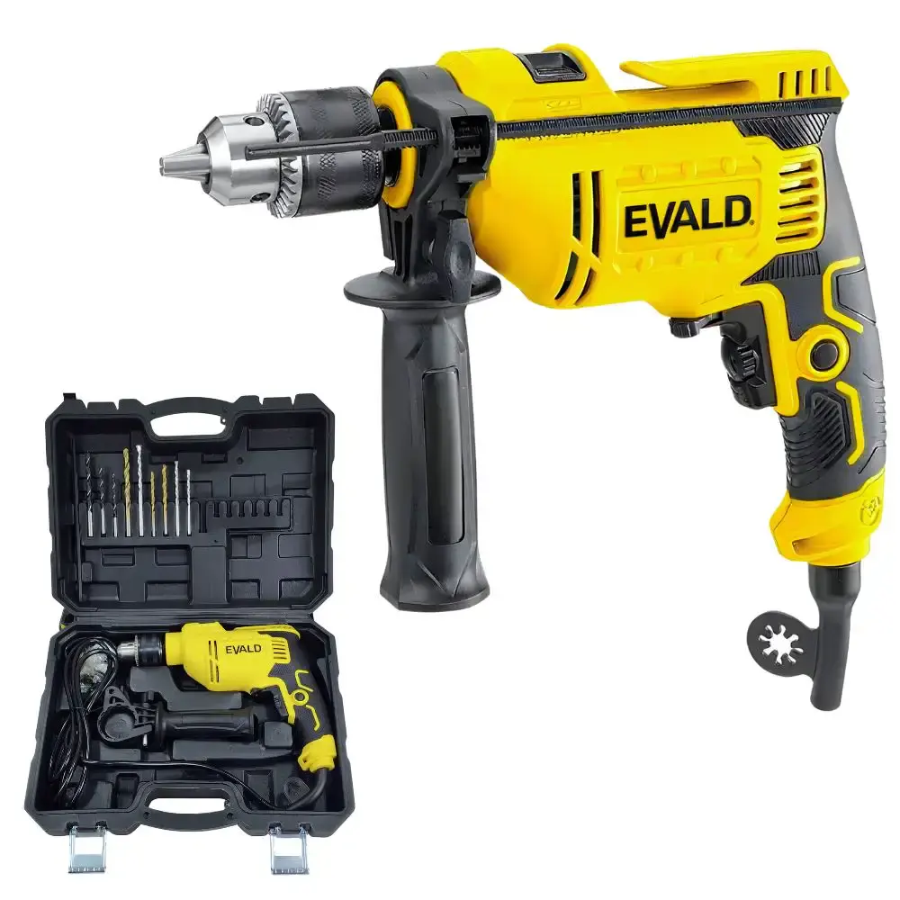 Furadeira de impacto 1/2 POL 13 MM 850W profissional com maleta e kit de brocas EFI-850M Evald 110 V — fotografia de referência