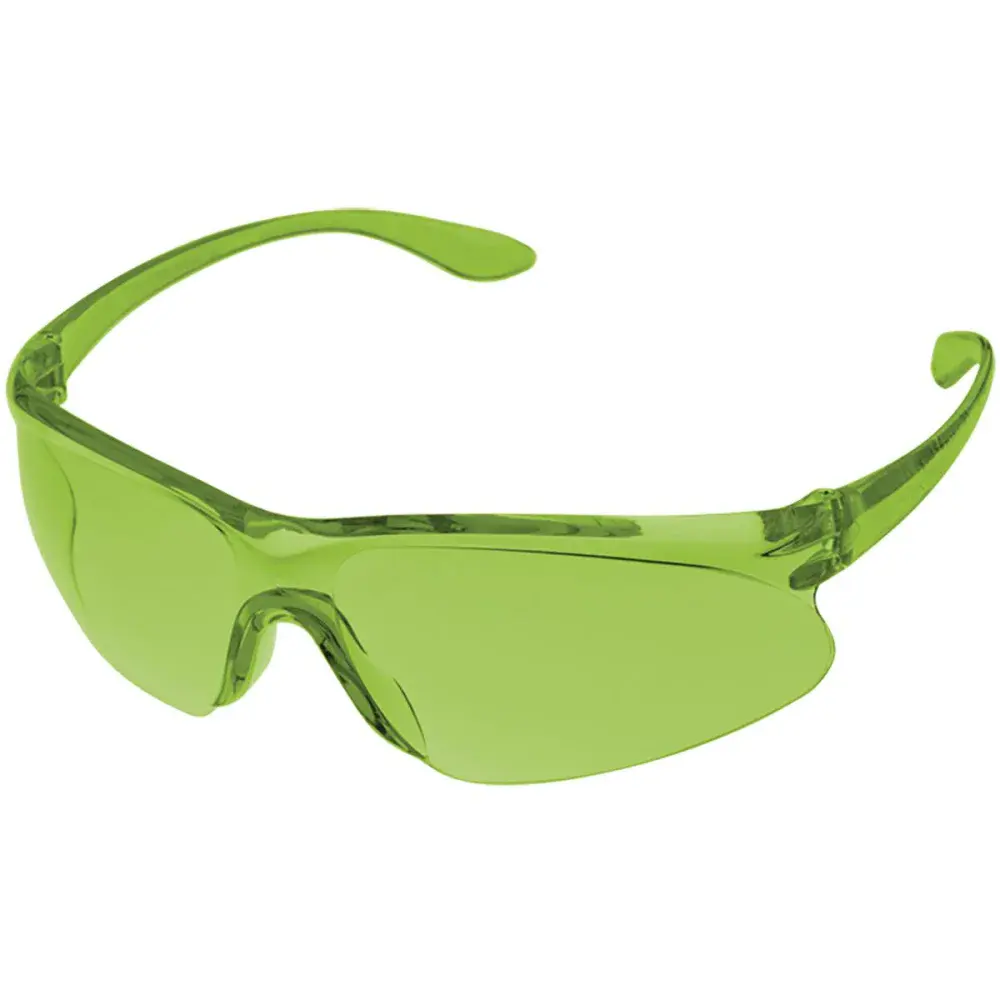 Óculos de proteção policarbonato verde SS4 Worker — fotografia de referência
