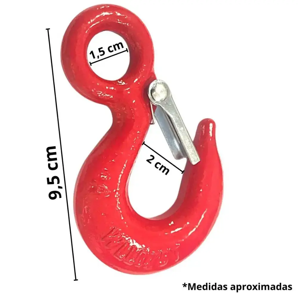 Gancho olhal de aço 500 KG com trava IWGOT500 ImportWay — fotografia 4