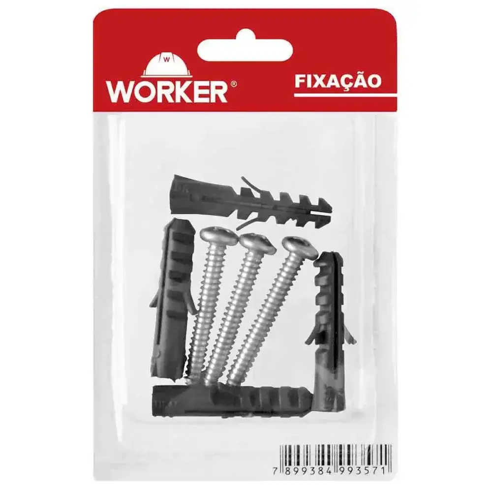 Parafuso aa com bucha 4,2X38MM 10 conjuntos Worker — fotografia 6