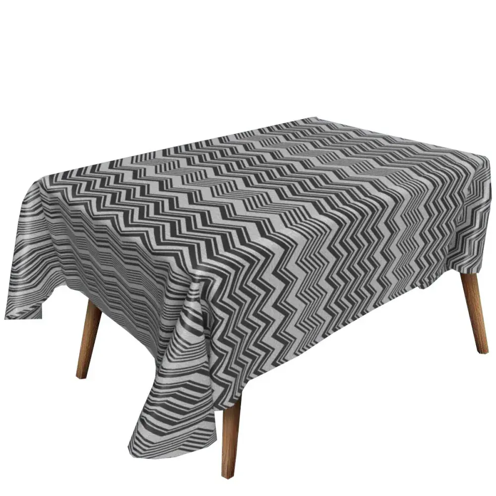 Toalha térmica chevron preto 1,40X30M Decoramais — fotografia de referência